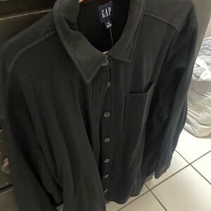 GAP Women's Black Button Down Shirt